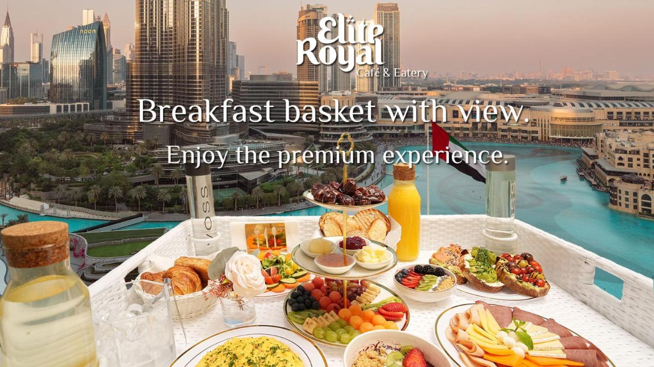 Elite Royal Apartment - Full Burj Khalifa & Fountain View - Crystal Dubaj Kültér fotó